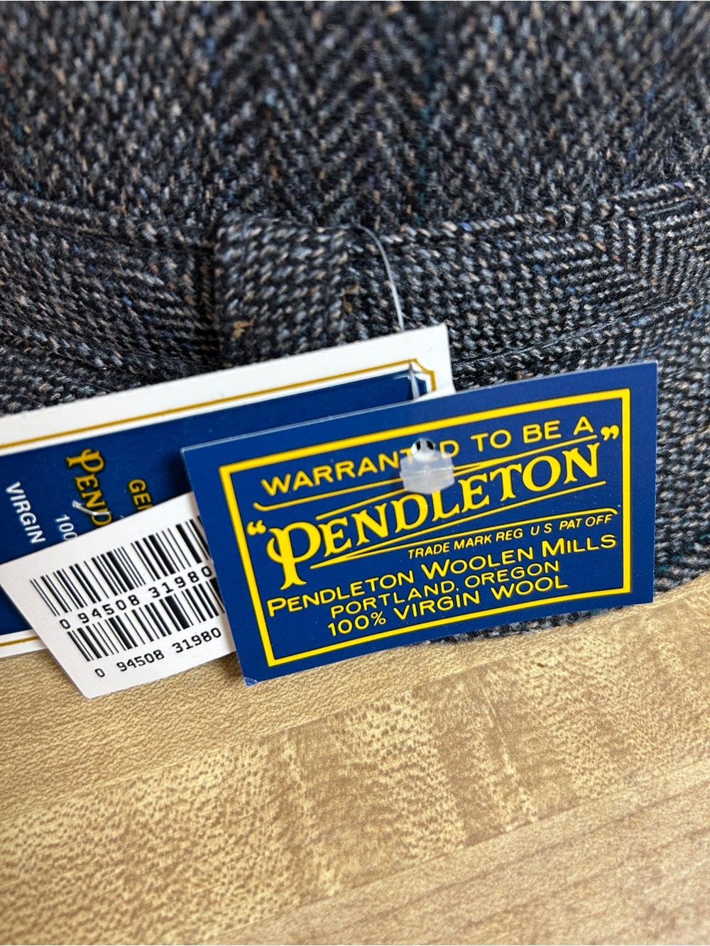 Vintage Pendleton Men's Tweed Hat- Gray Multicolor NWT Size Medium - Picture 4 of 8